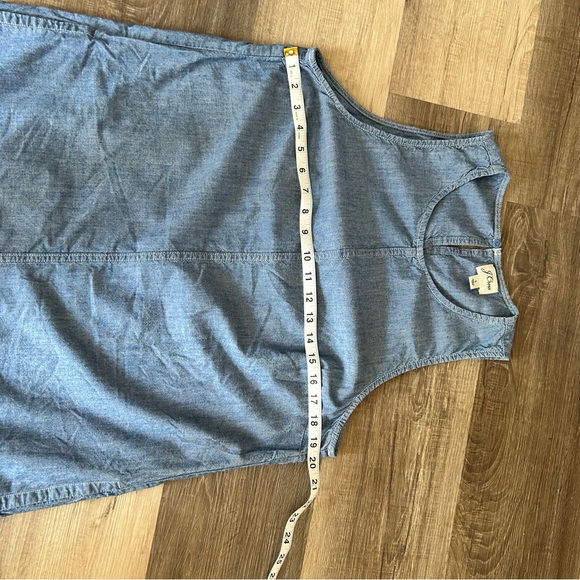 J. Crew Light Denim Sleeveless dress. Size L - Picture 5 of 5